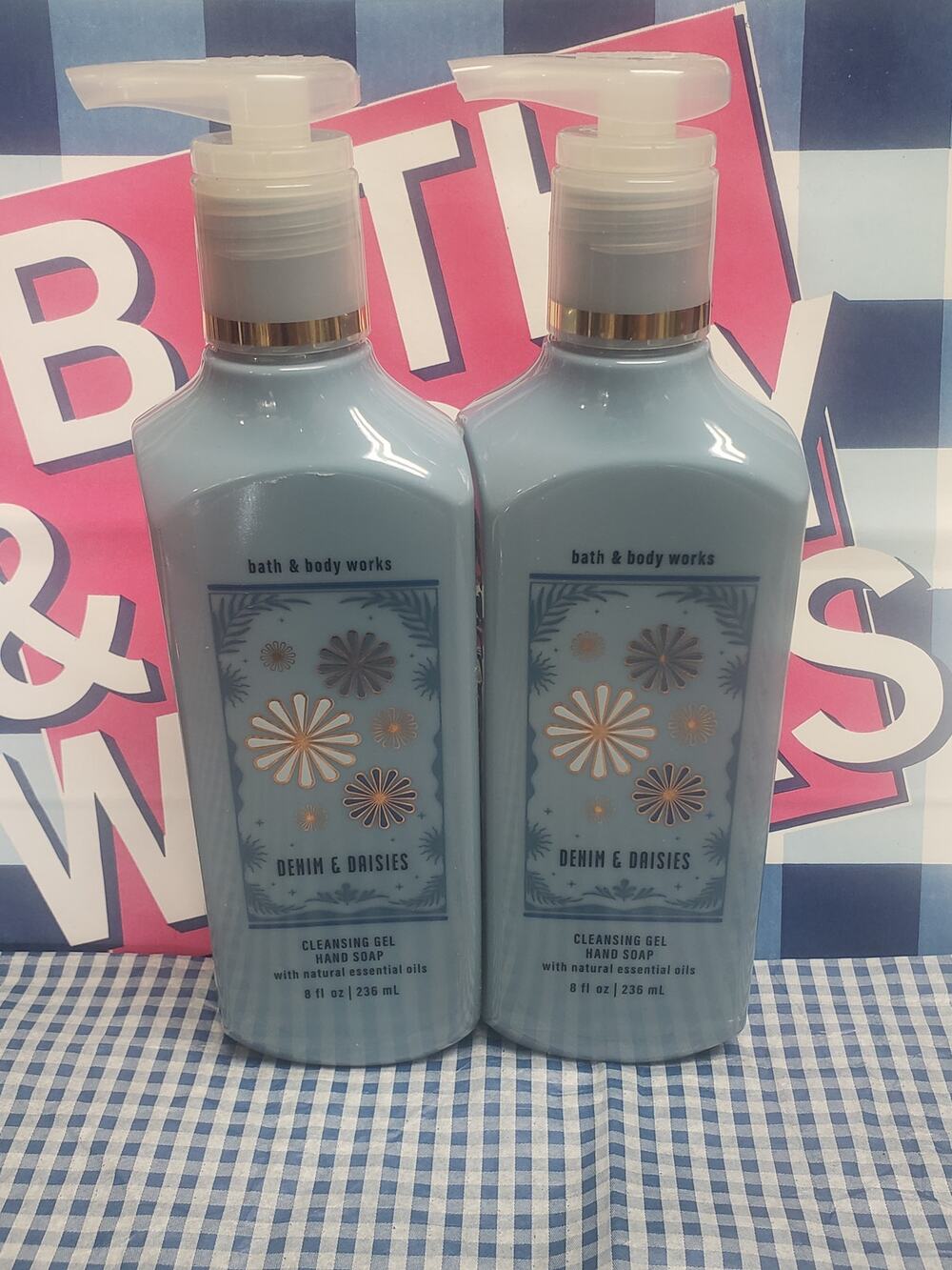 BBW Denim & Daisies Cleaning Gel Hand Soap 2 Pack